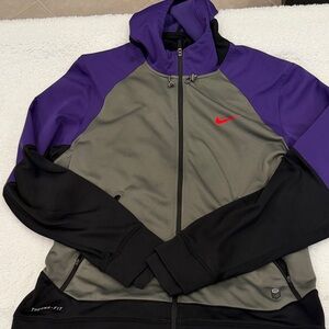 Nike Purple and Black Therma-Fit Jacket